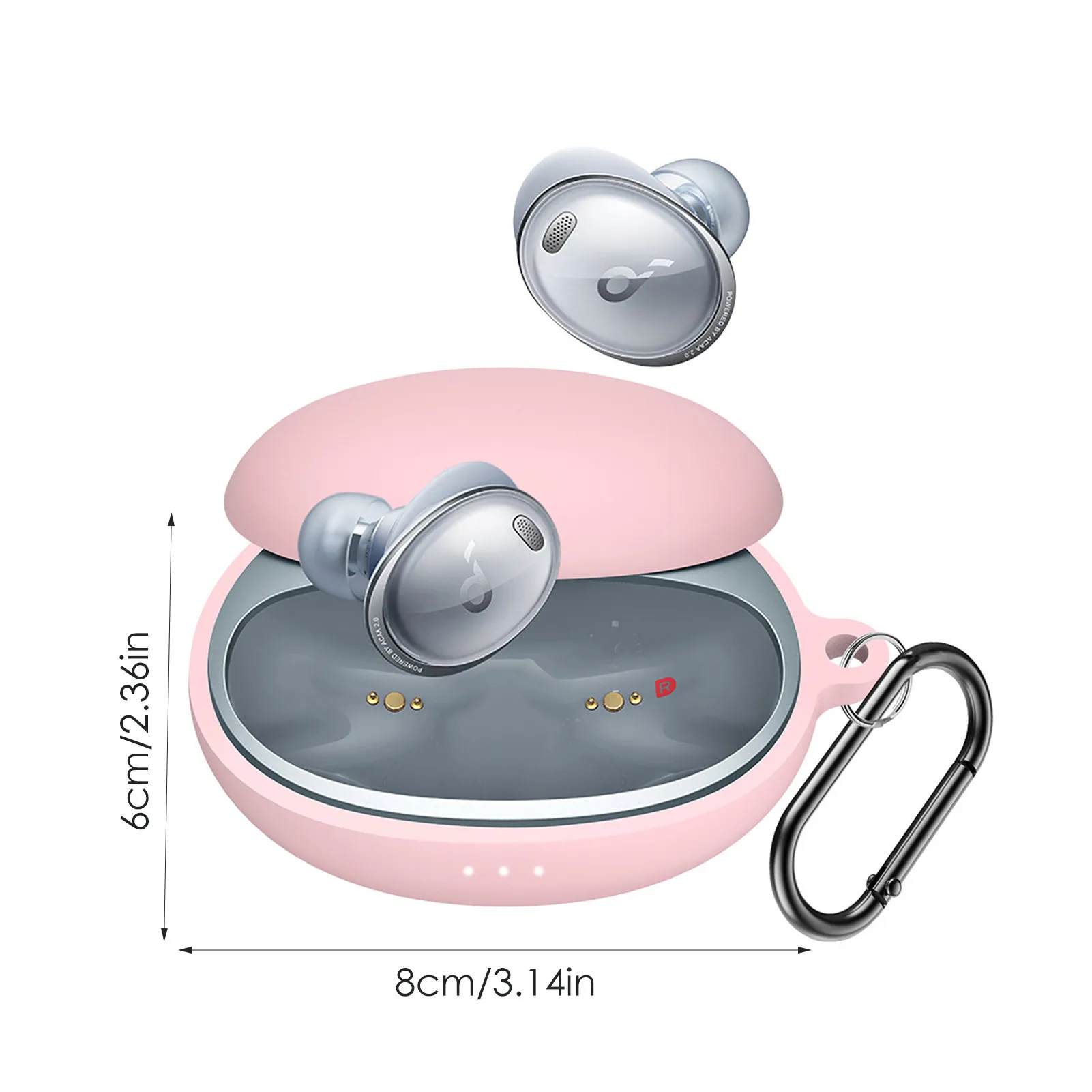 Силиконовый защитный чехол противоударный для гарнитуры Anker Soundcore Liberty 3Pro