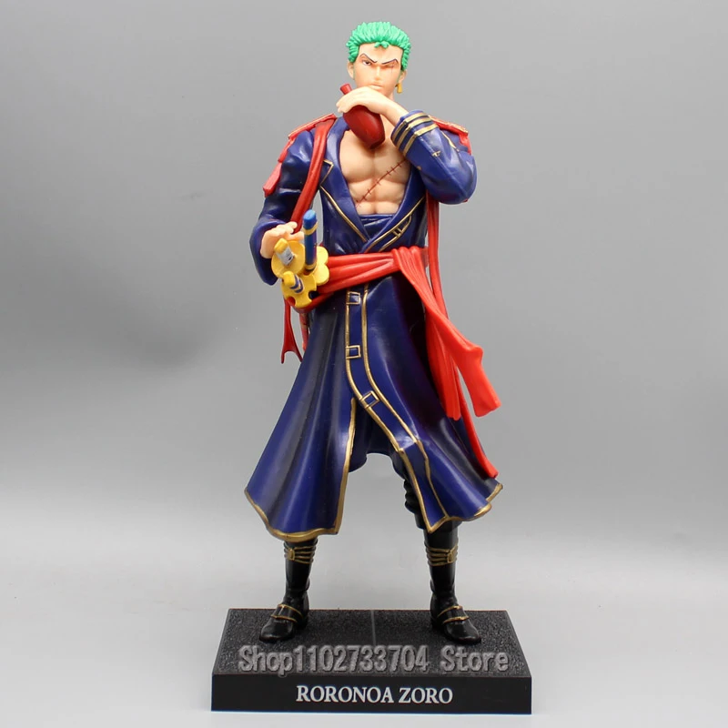 

Аниме One Piece Roronoa Zoro фигурки питьевой Зоро самурайская одежда фигурки героев 29 см ПВХ модели коллекционные игрушки подарки на день рождения