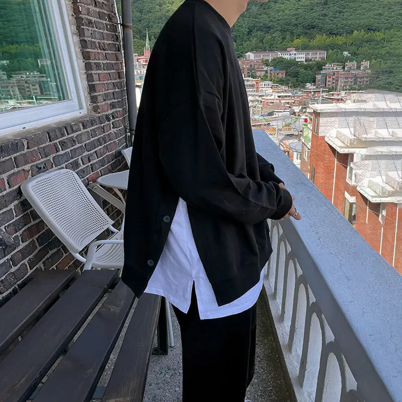 

Мужской свитшот с длинным рукавом, с круглым вырезом