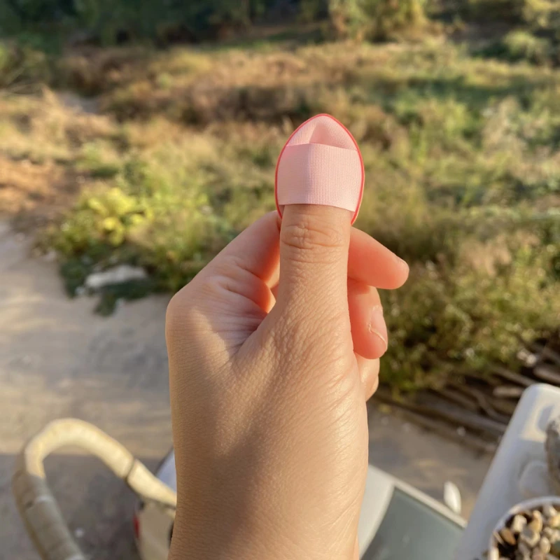 6 шт./компл. мини-губка в форме пальца губка для основы блендер макияжа под глазами