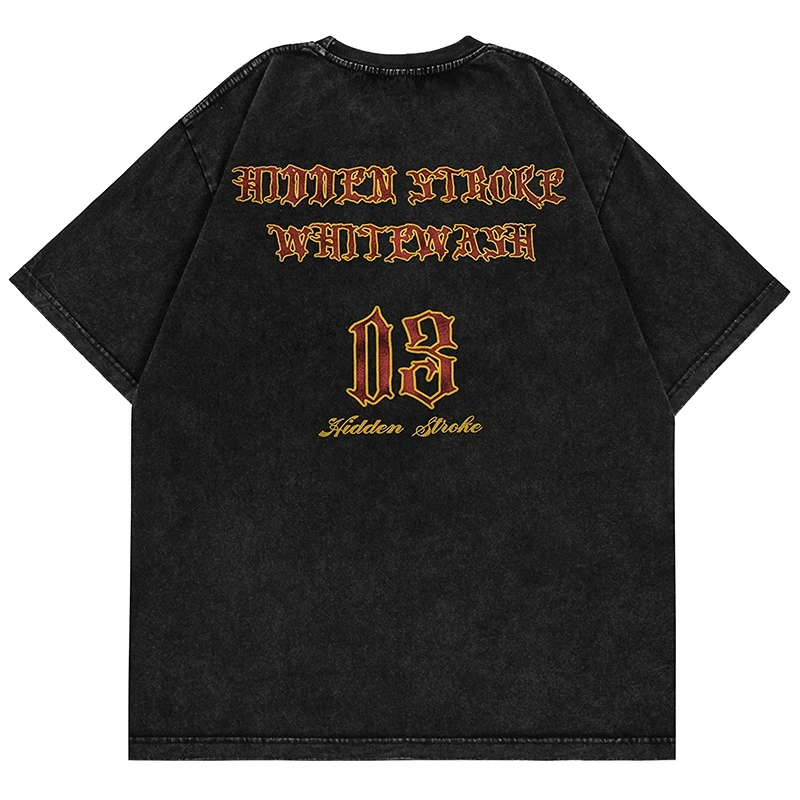 Футболка мужская летняя с графическим принтом в стиле хип-хоп - купить по