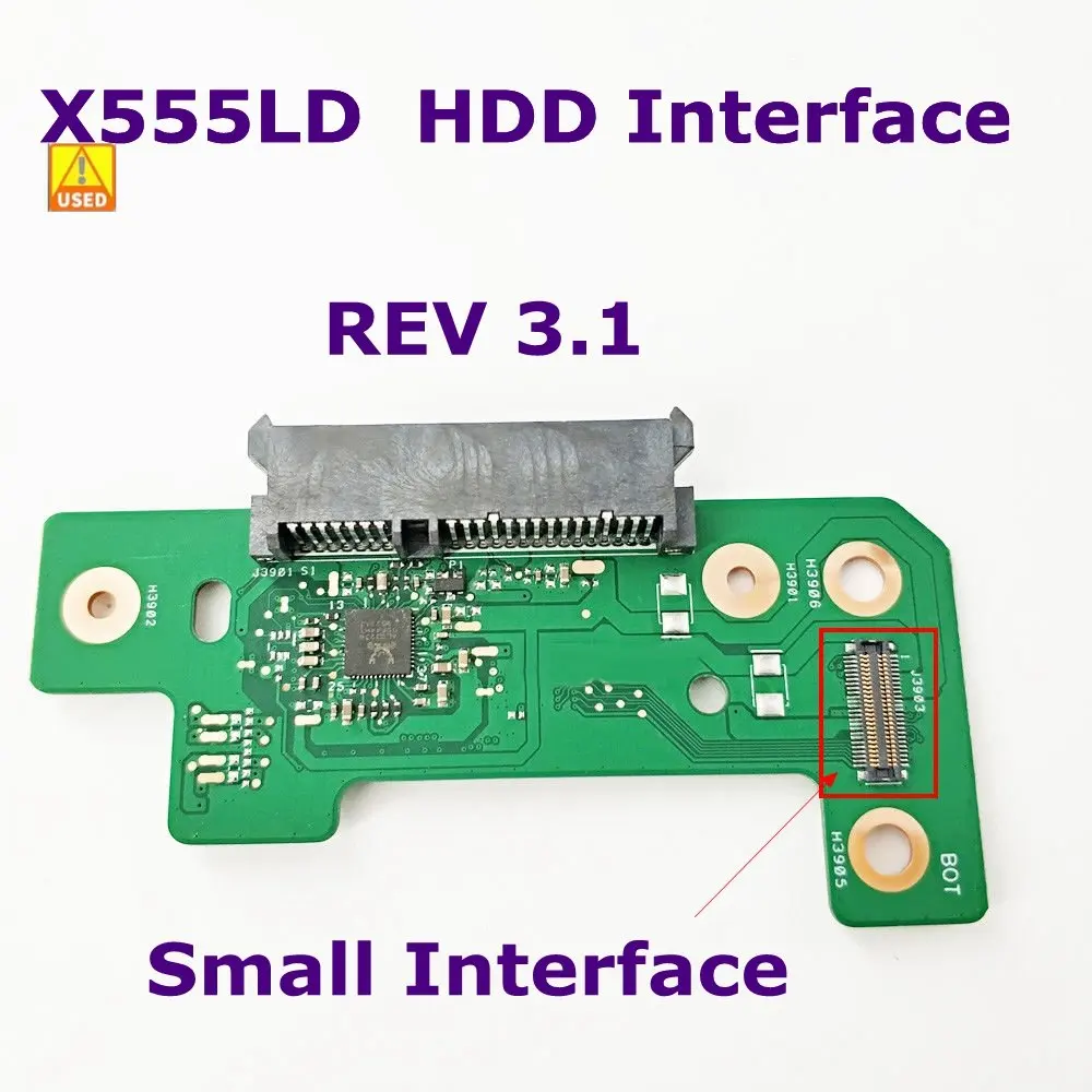 

Б/у X555LD HDD плата REV3.1 для ASUS X555L K555L A555L X555LJ X555LN X555LP X555LJ X555LA X555LB