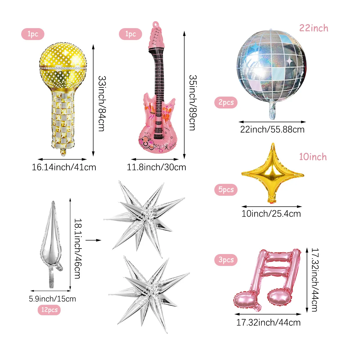 

Набор воздушных шаров музыкальная тематика