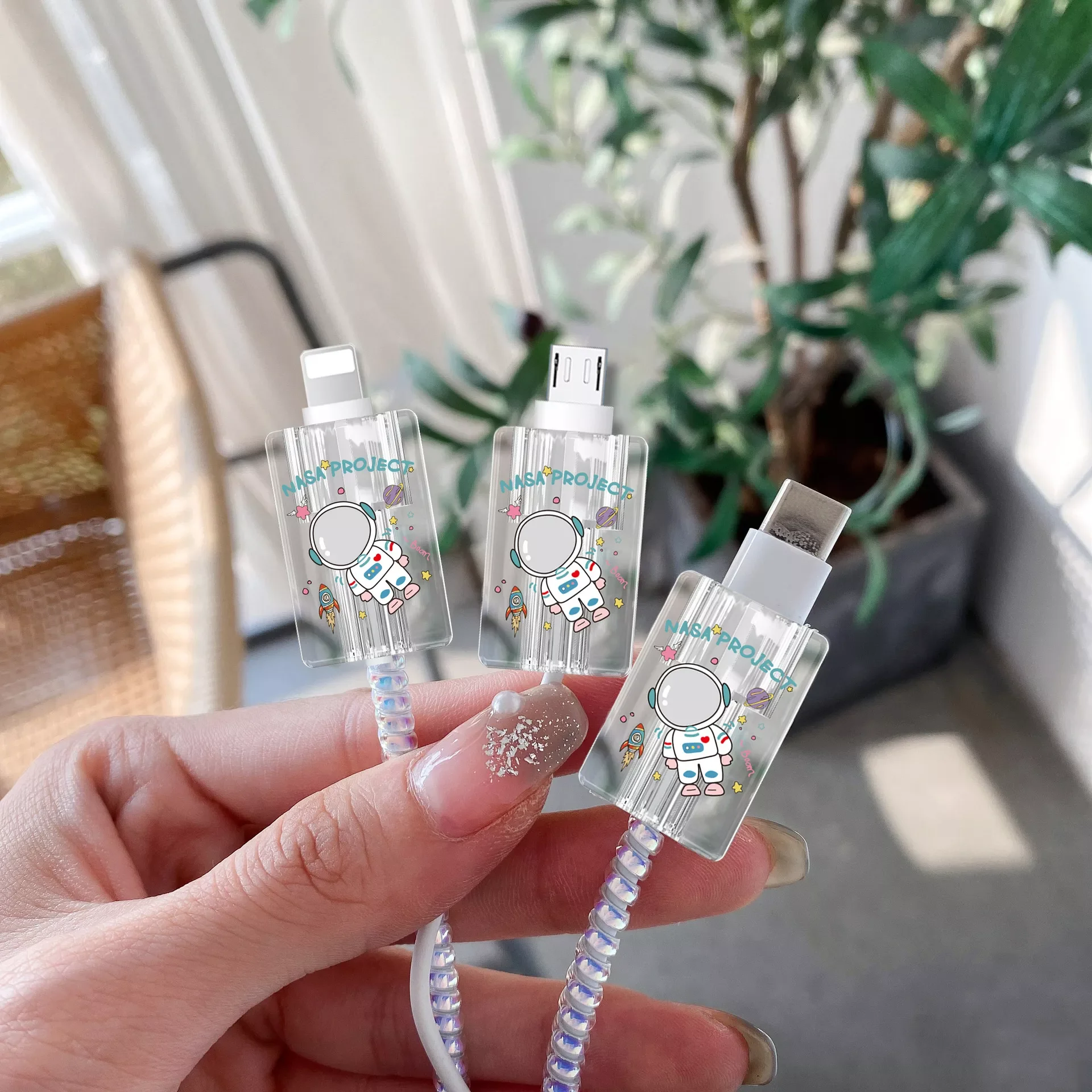 

Защитная намотка для кабеля зарядного устройства аниме Android USB протектор кабеля кавайный Тип C органайзер для шнура передачи данных для iPhone