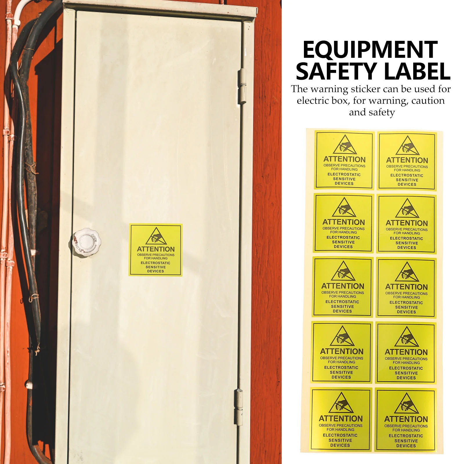 450 шт. антистатические этикетки автомобильные наклейки предупреждающий знак