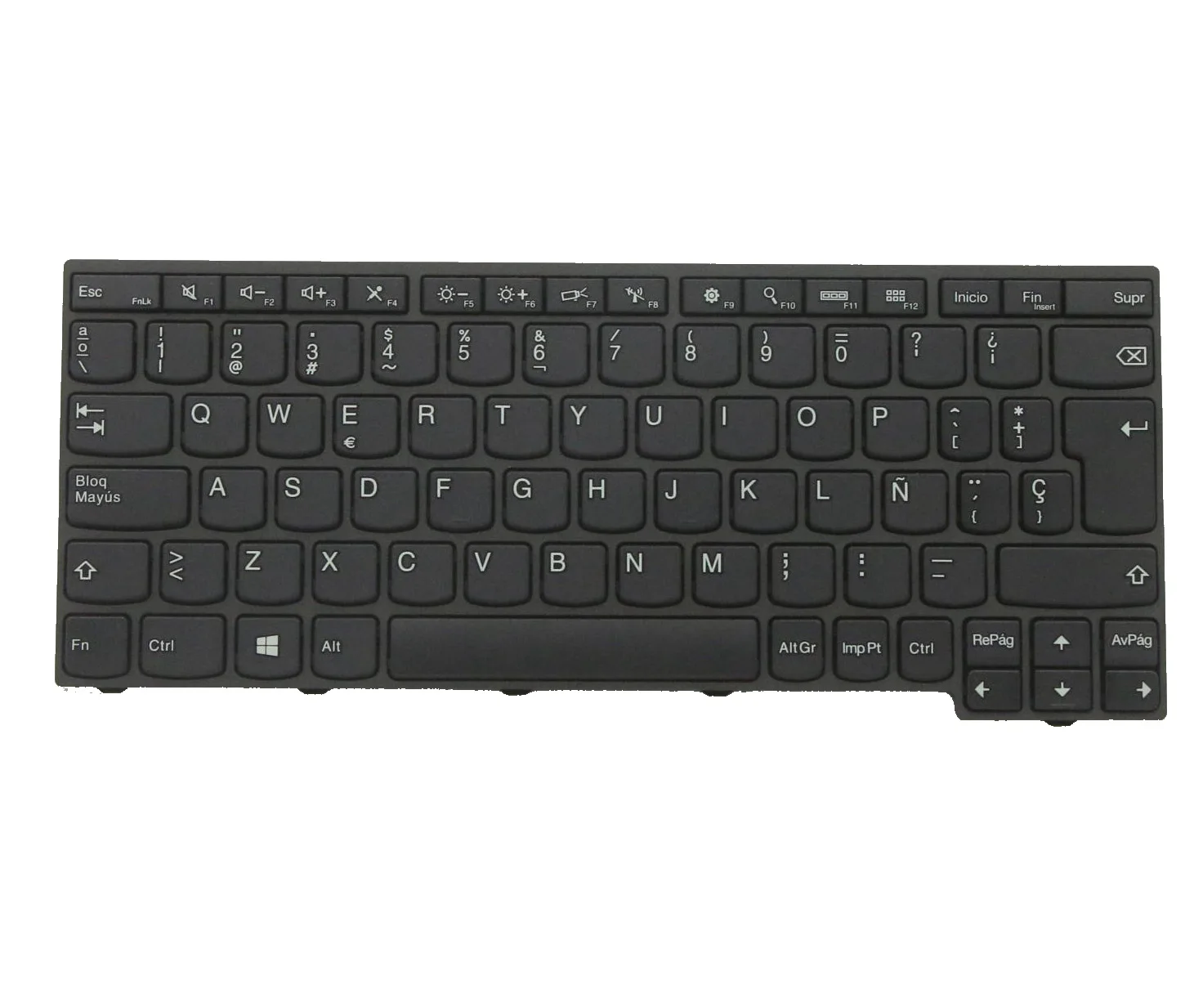 Испанская клавиатура для Lenovo Thinkpad Yoga 11e 20D9 20DA 20E5 04X6309 04X6231 04X6270 04X6348 04X6302 04X6224 04X6341