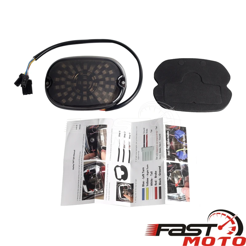 Задний тормоз для мотоцикла фонари указателя поворота дымовые линзы Harley Road King