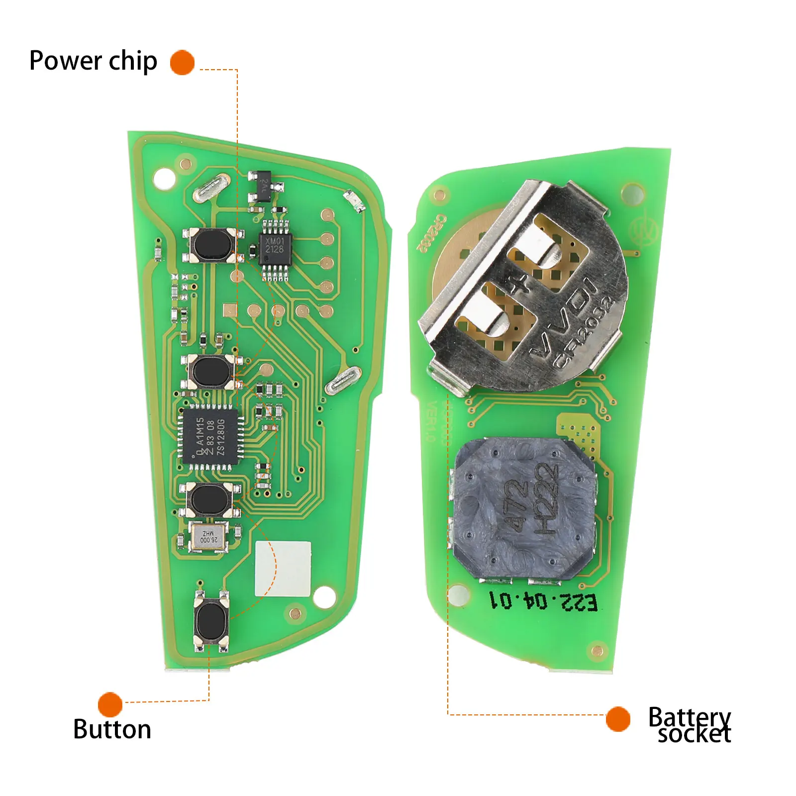 Xhorse XSKF30EN смарт-ключ с 4 кнопками 1 шт. |