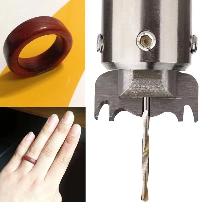 

16-24 мм кольцевая фреза, набор фрез для дерева, DIY деревообрабатывающие инструменты, деревянные бусины, дрель Fresas Para Madera