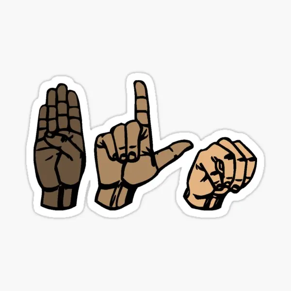 Автомобильные наклейки Asl Blm с надписью «черная живая материя», 5 шт., Детские аниме Мультяшные наклейки, декор для комнаты, ноутбука