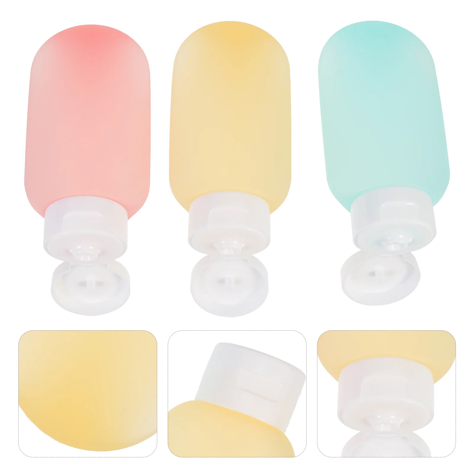 

3Pcs Shampoo Empty Bottles Travel Storage Bottles Chic Refillable Bottles