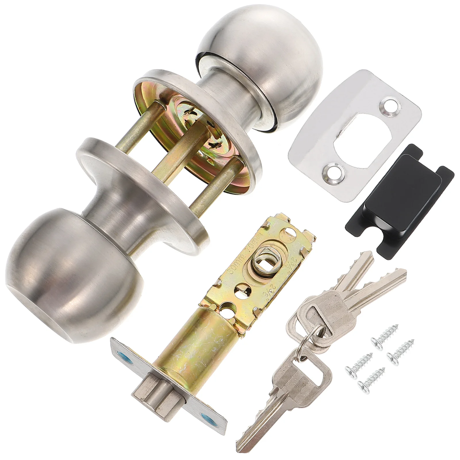 

Door Lock Bedroom Knobs Exterior Black Key Locks Bedrooms Stainless Steel Handles For interior doors