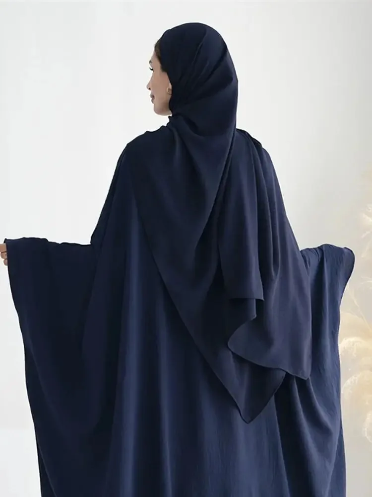 Женский однотонный шарф-хиджаб большого размера из ледяного шелка шарф высокого
