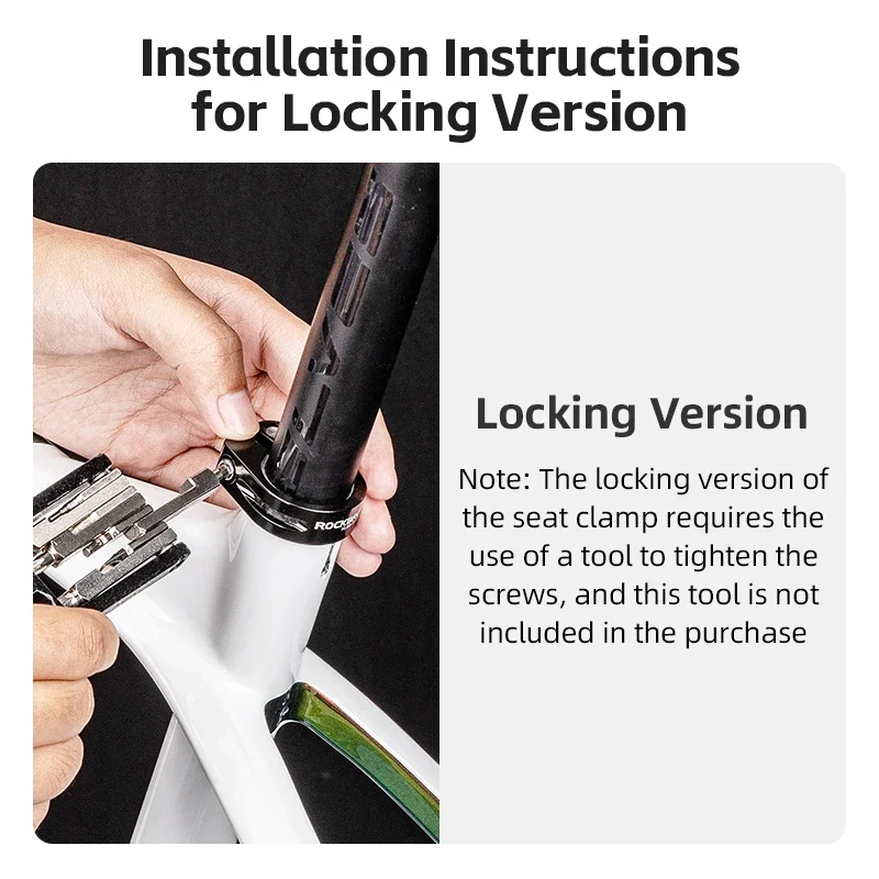 Велосипедный зажим для сиденья ROCKBROS удобная установка подседельного штыря