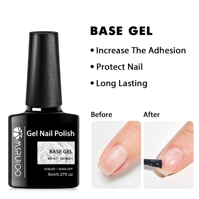 УФ-гель MSRUIOO для базового и топового покрытия ногтей 8 мл