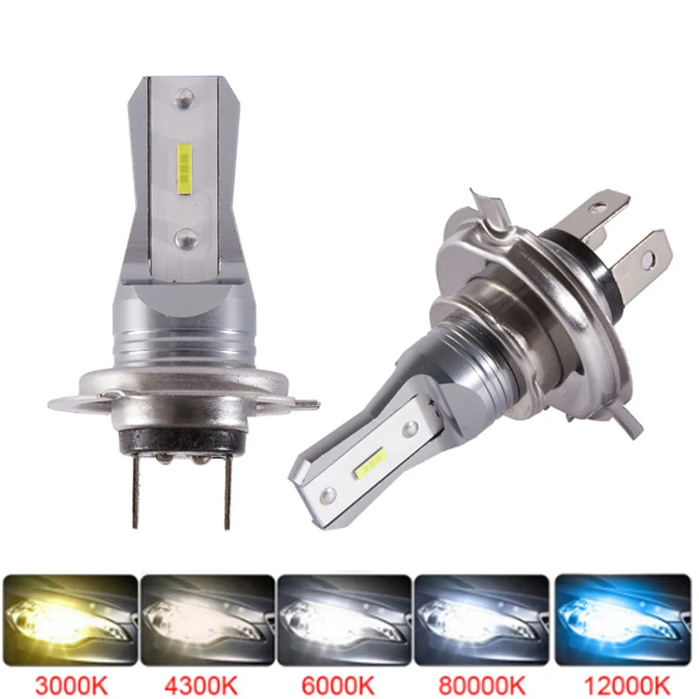 

2Pcs New H4 H7 H11 H8 H9 H16 H1 H3 Car LED Fog Light Bulbs 9005 9006 Auto Driving Headlamp Lamps 6000K Motorcycler Headlight