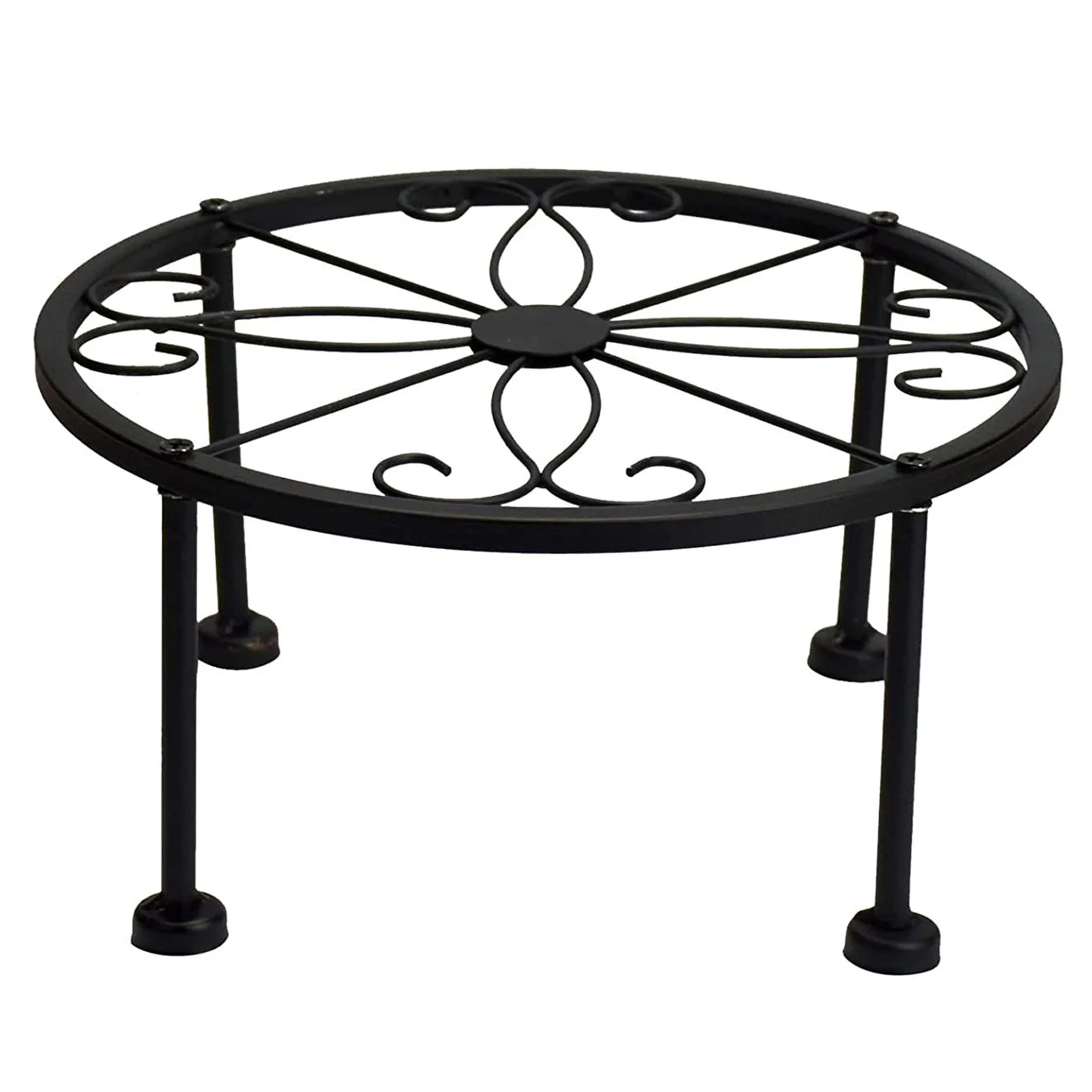 

1PC Garden Storage Rack Stand Floor Display Shelf Potted Stander Wrought Iron Classic Style Plant Balcony Create Home Decor