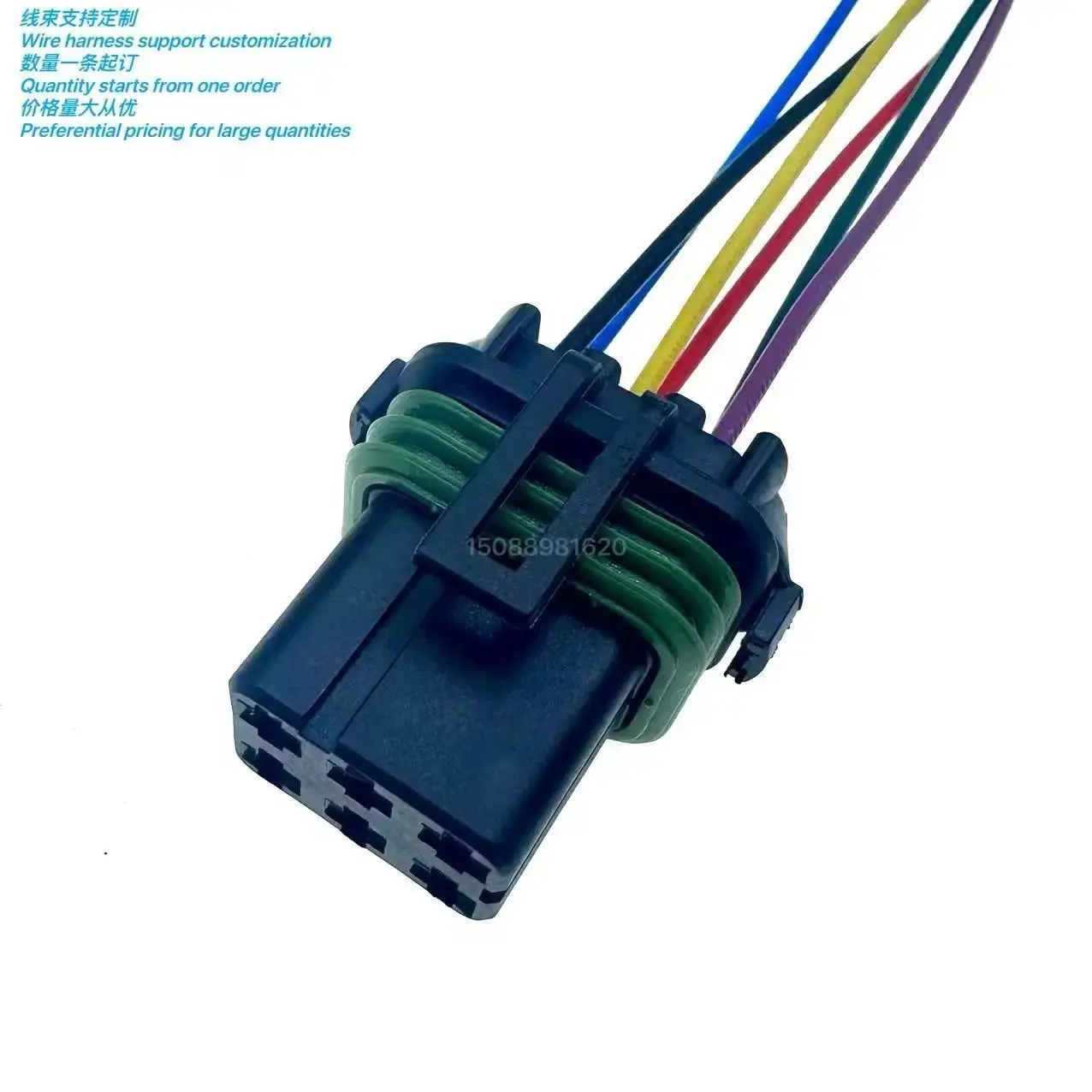 

XG7065-2.8-21 Автомобильный электронный разъем, черный 6-отверстие, оболочка 15344052, водонепроницаемый разъем