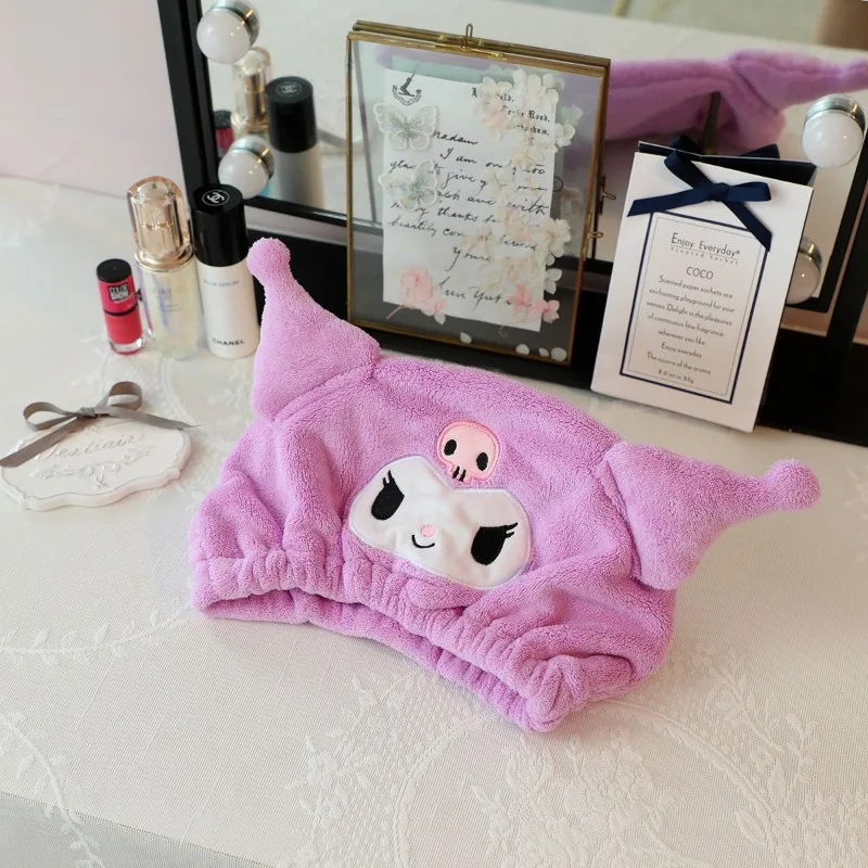 Sanrio Cinnamoroll мультяшная утолщающая впитывающая шапочка для сушки волос Kuromi