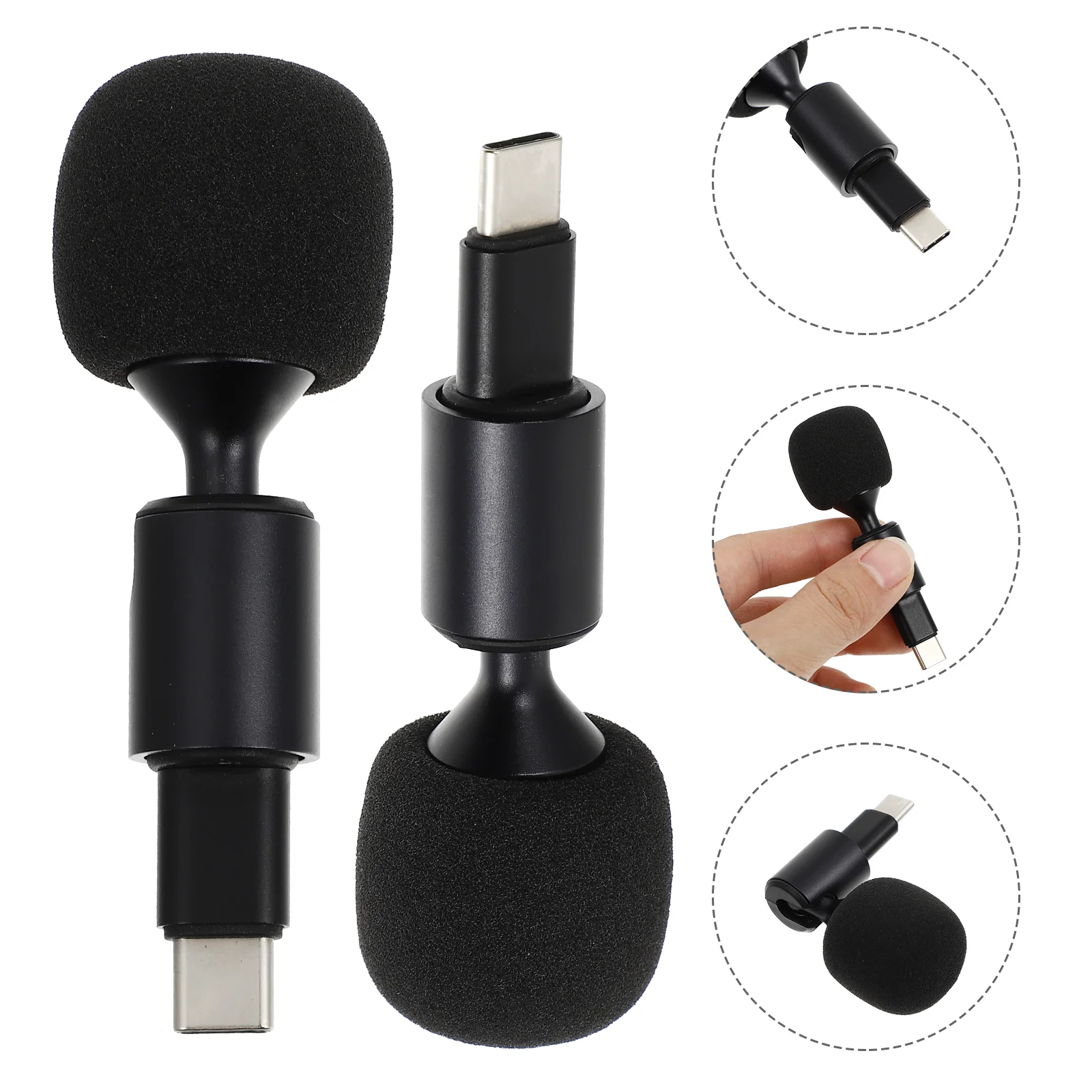 

Microphone Usb Type C Computer Mic Mini Condenser Pc Plug Speaker Podcast Bendable Live Streaming Laptop Desktop