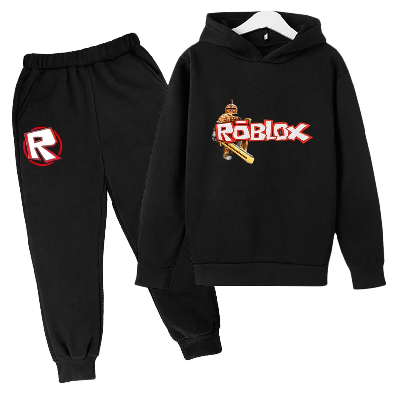 

Winter Boys Girls Outfits Robloxing Game Children Clothing Kids Hoodie Pants Sports Suit 4-14T Baby Funny Casual 2pcs Set Style