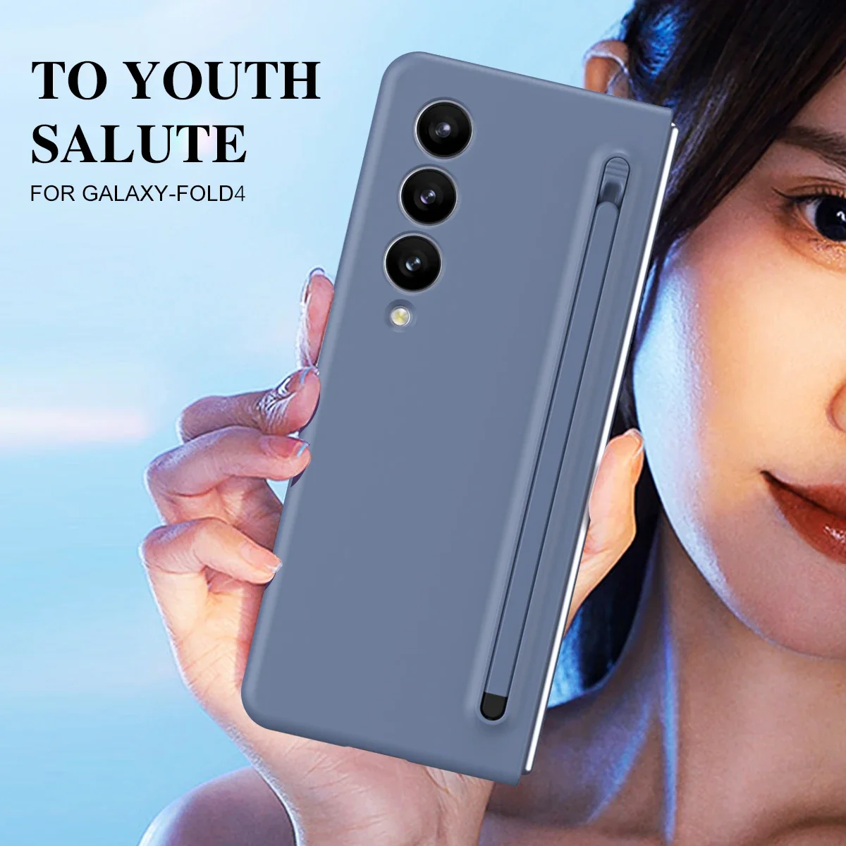 

For samsung fold5 Anti-Drop S Pen Holder Protective Case for Samsung Galaxy Z Fold 5 Fold5 Full Body Front Glass Film Cases