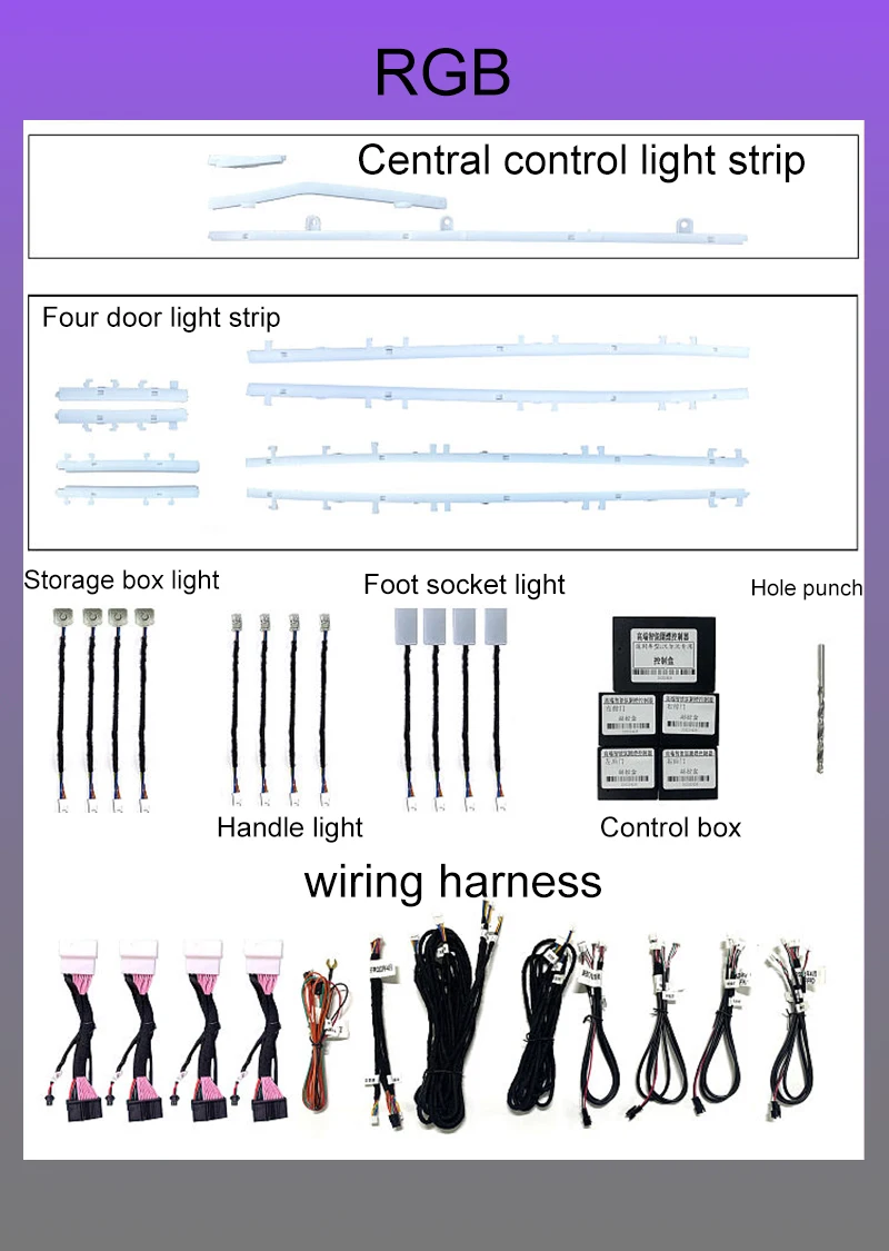 

Ouchuangbo окружающее атмосферное освещение для Volvo XC90 2015-2021 атмосфера почти освещение Подсветка Динамическое освещение настроения Украшение
