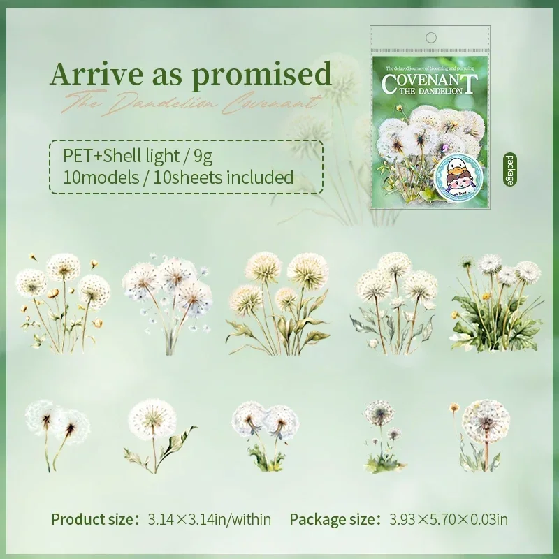 

Набор стикеров "Серия даты одуванчика"