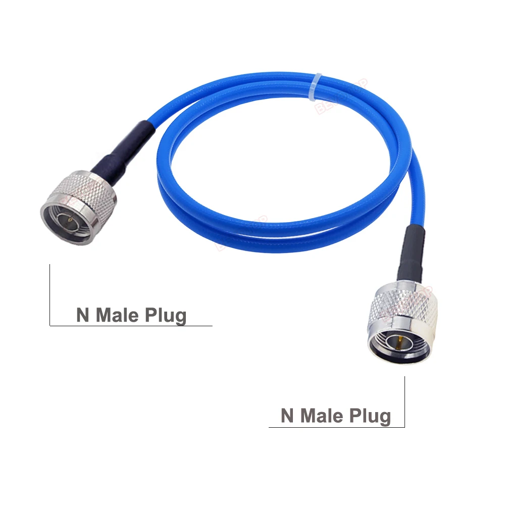 

Кабель RG402 N типа N «папа-N» Водонепроницаемый RF-кабель-адаптер RG402 Синяя оболочка Полугибкий с низкими потерями 50 Ом
