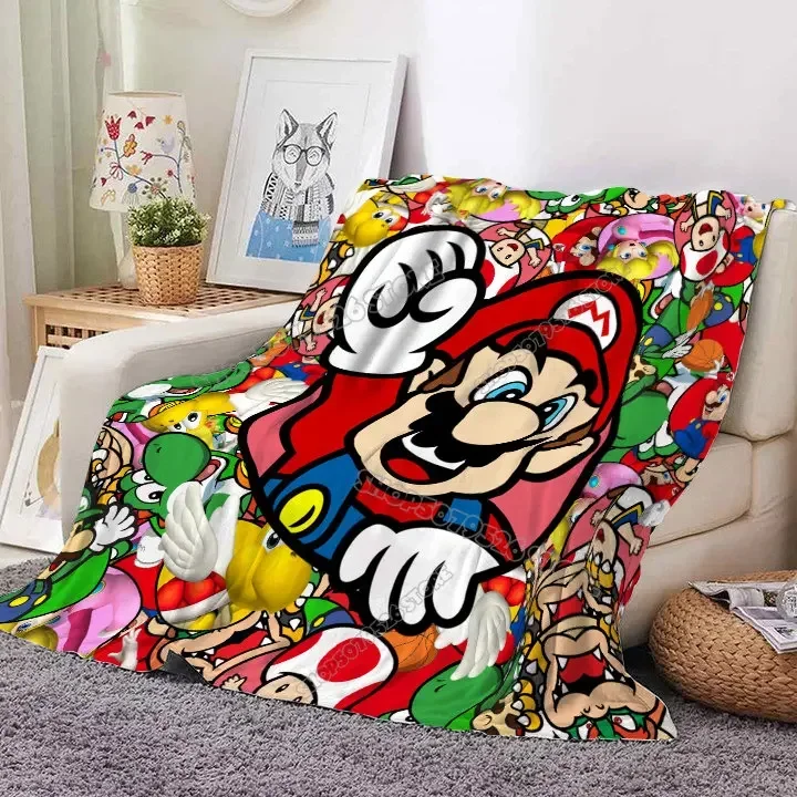 Фланелевое Одеяло в стиле Луиджи Персиковое принцессы мультяшное аниме одеяло