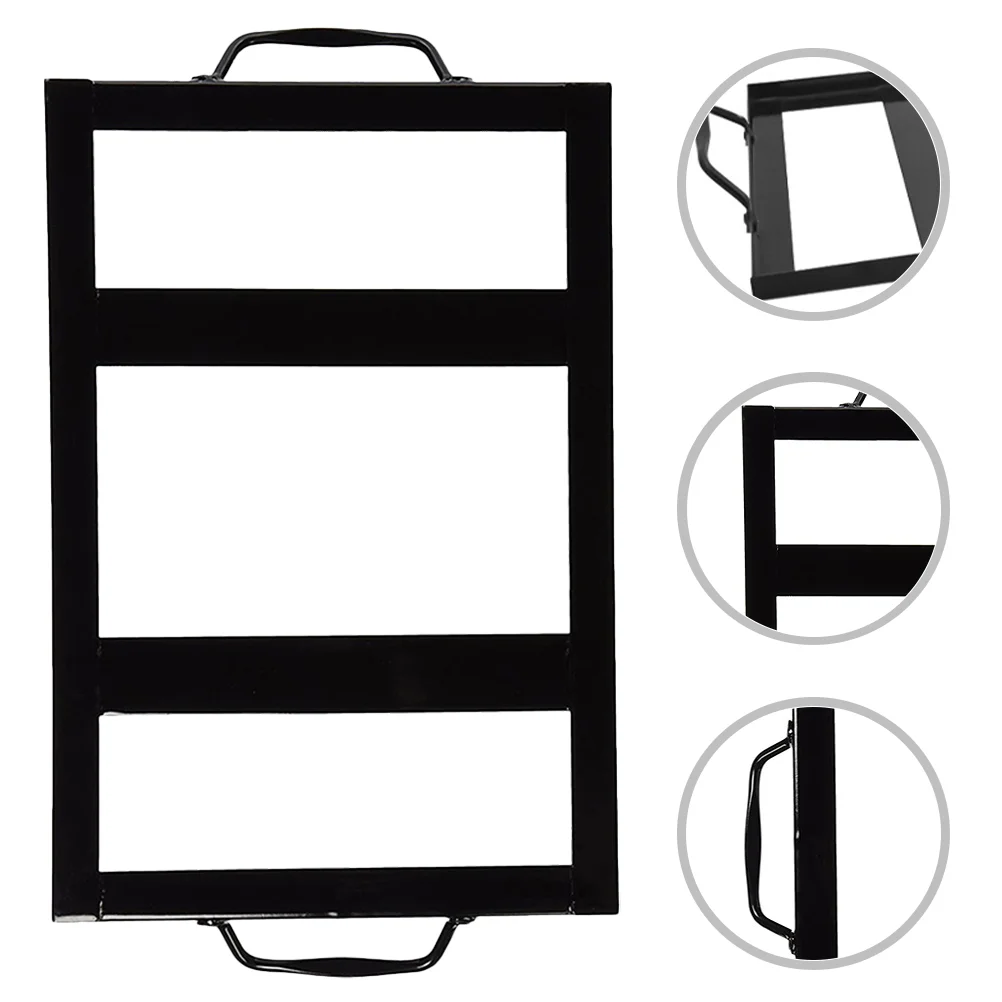 

Black Enamel Salt Plate Rack Restaurant Kitchen Barbecue Tool Salt Plate Holder