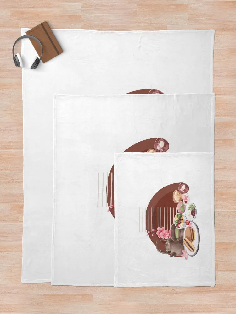 Wagashi японские сладости пледы флинарные плюшевые одеяла для пикника из фланелевой