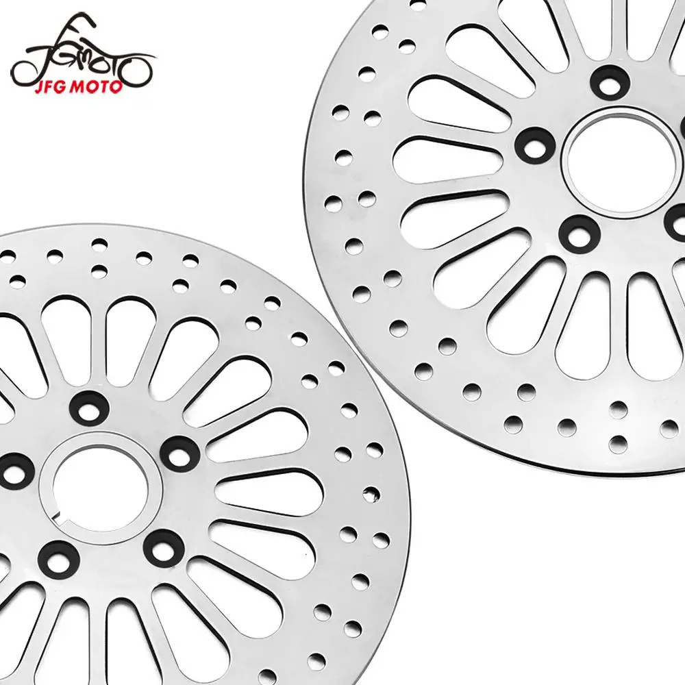 

Motorcycle Silver Front And Rear Brake Disc Rotor For Harley SOFTAIL SPORTSTER DYNA 1984-2013 TOURING 1984-2007 Street Bike