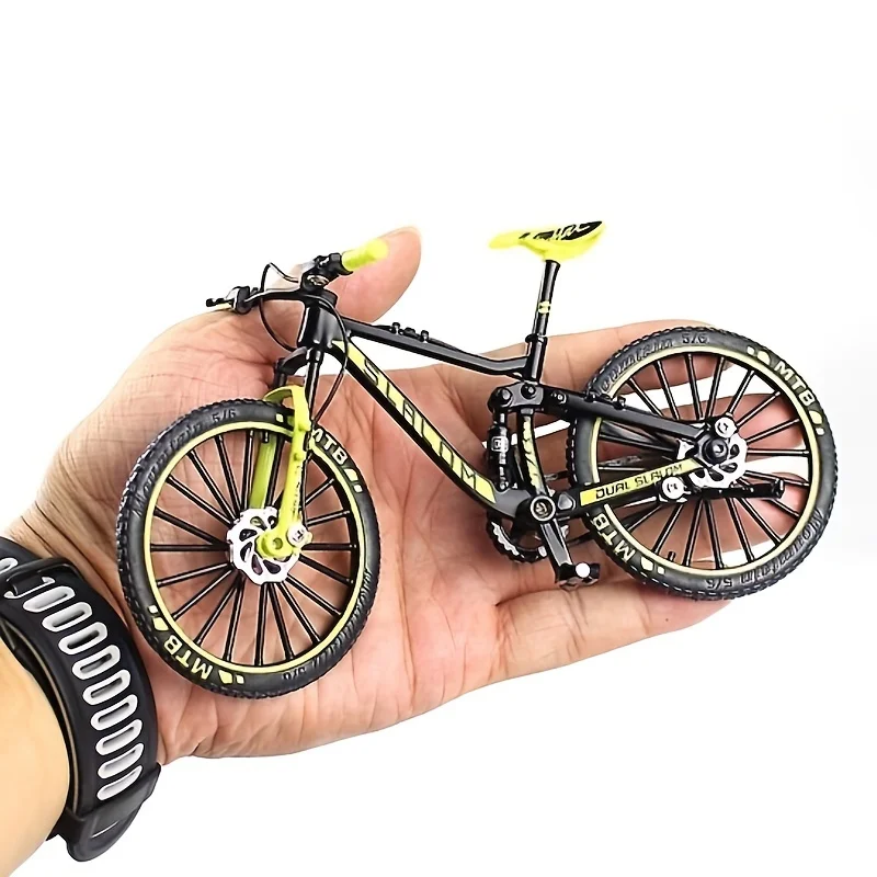 

Mini 1:10 Alloy Bicycle Scale Model Dasktop Simulation Ornament Finger Mountain Bikes Toy