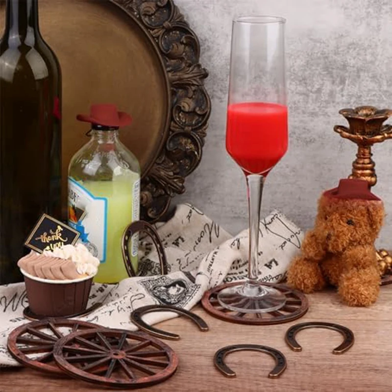 40 шт. ковбойская шляпа Lucky Horseshoe и колесо в стиле вестерн тематическая вечеринка