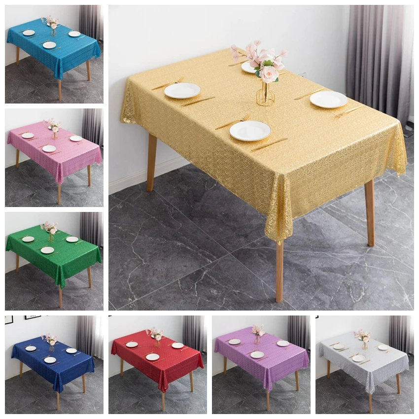 

Pailletten Tafel Cover Glitter Tafelkleed Rose Goud/Zilver Voor Wedding Party Home Hotel Decoratie Multi-Colour/maten