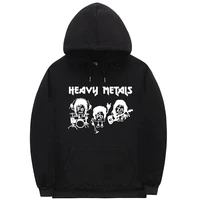 heavy metals chemistry periodic table rock roll music physics biology hoodie classic vintage sweatshirt men casual cute hoodies