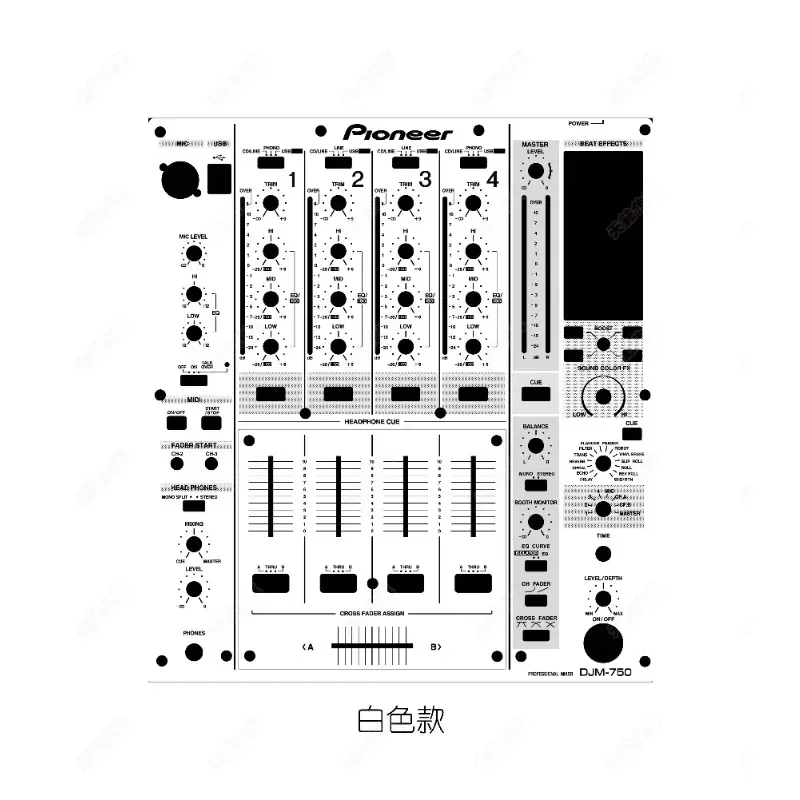 Pioneer Djm-750 Панельная пленка для смешительной платформы Djm750 Красочная защитная
