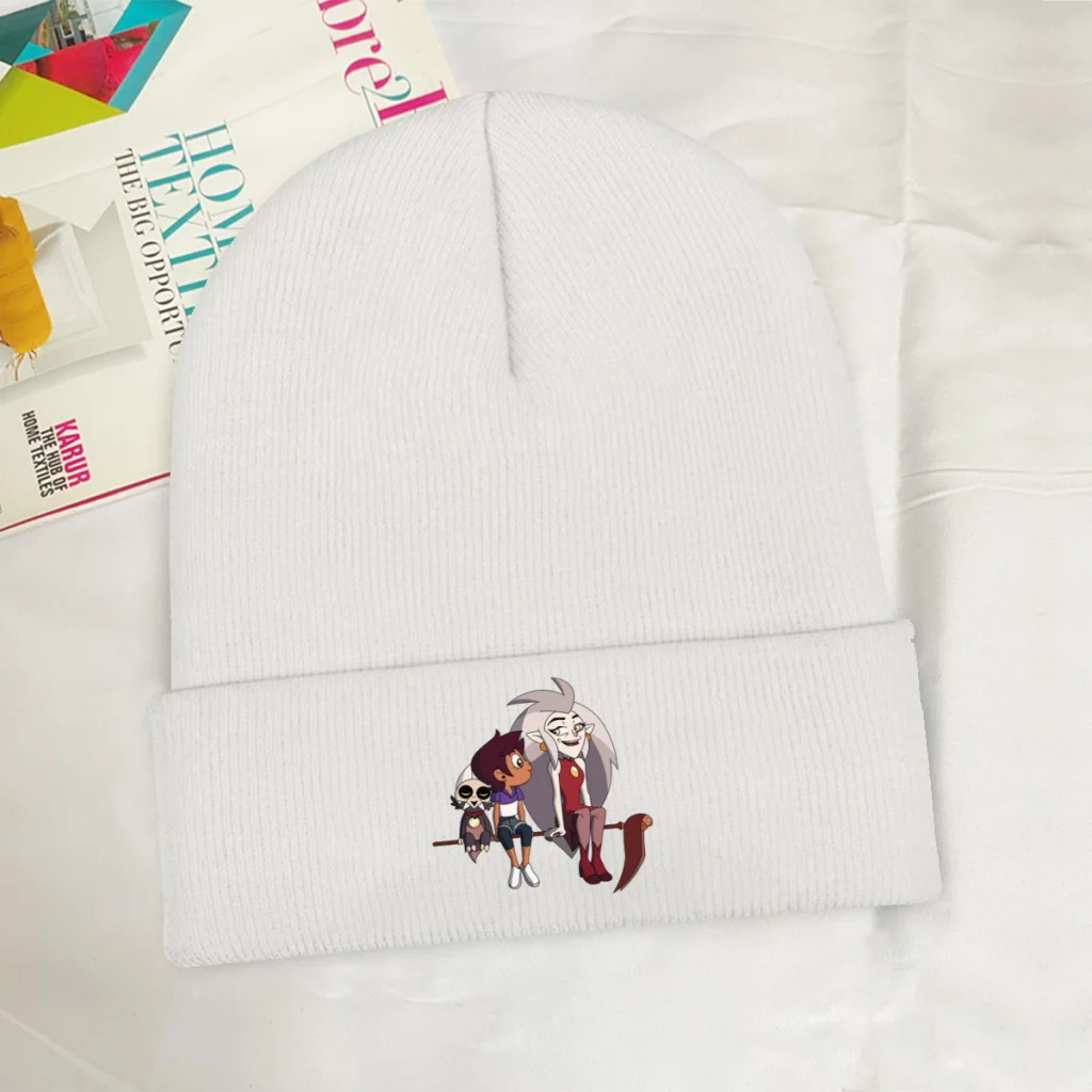 

Eda Skullies Beanie The Owl House вязаный берет для девочек и мальчиков теплые кепки модные эластичные кепки для кемпинга без козырька