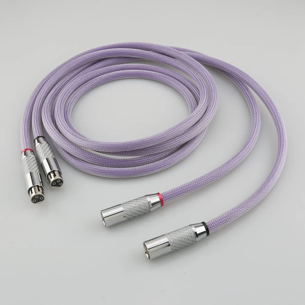 Аудиокабель Audiocrast OF8N PRISM XLR с посеребренным 3-контактным сбалансированным