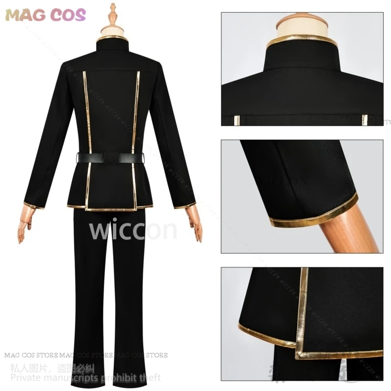 Аниме Codee Geasss Косплей Лелуш Лемерже Костюм DK Школьная форма Парики для Хэллоуина