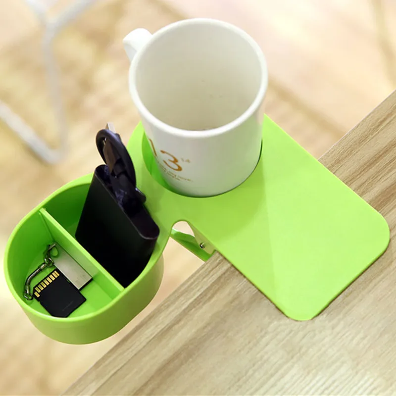 

ABS Coffee Mug Desk Table Holder Clip Home Office Kitchen Storage Creative Cup Folder Holder Drink