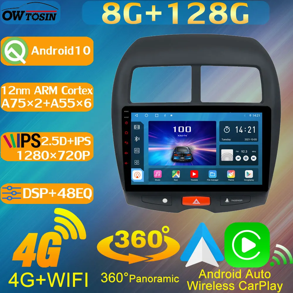 8 ядер + 128G IPS 1280*720P автомобильные медиа-системы для Mitsubishi ASX Outlander Sport RVR 2010-2018 радио