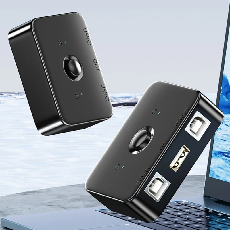 Устройство общего доступа к принтеру Селектор USB 2.0 Power с переключателем