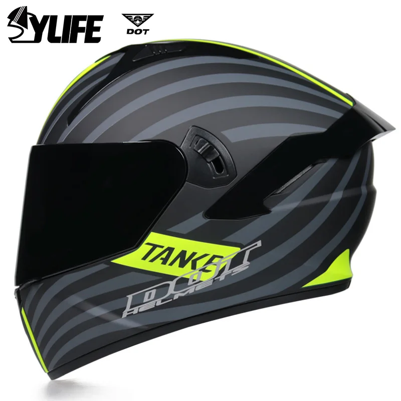 

Мотоциклетный шлем Casco Moto с двойными линзами, модный уличный шлем на все лицо для мужчин и женщин, индивидуальный мотоциклетный шлем в горошек, одобрен