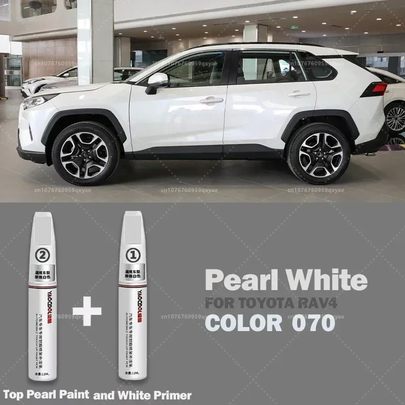 

Для Toyota RAV4 ручка для ремонта царапин автомобиля, краска яркой ручки, жемчужно-белый Париж, красный, металл, серебро, ручка для ремонта следов поверхности
