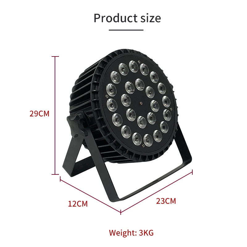 10 шт./лот 24x12 Вт RGBW/24x18 RGBWA UV 6 в 1