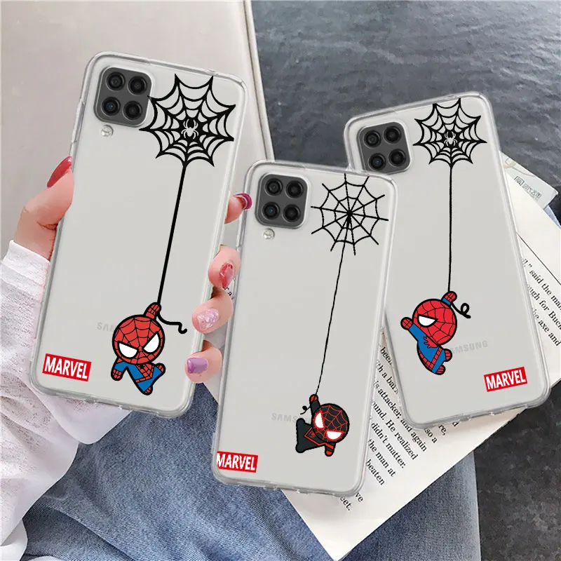 

Case For Samsung Galaxy A52 A12 A51 A71 A32 A21s A22 A53 A23 A13 A03 A02 A41 A33 A11 A72 A73 Phone Cove Spiderman Marvel Cute