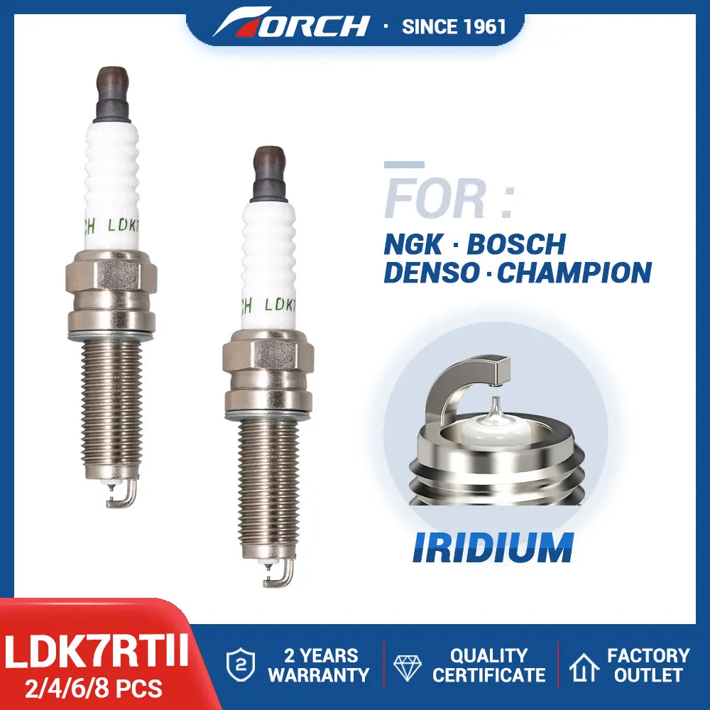 Свеча дневного света для LKR7B9 YR7MPP33 Denso ZXU22HPR8 SXU22HDR8 Mitsubishi 1822A010 зажигания LDK7RTII 2-8 шт. -