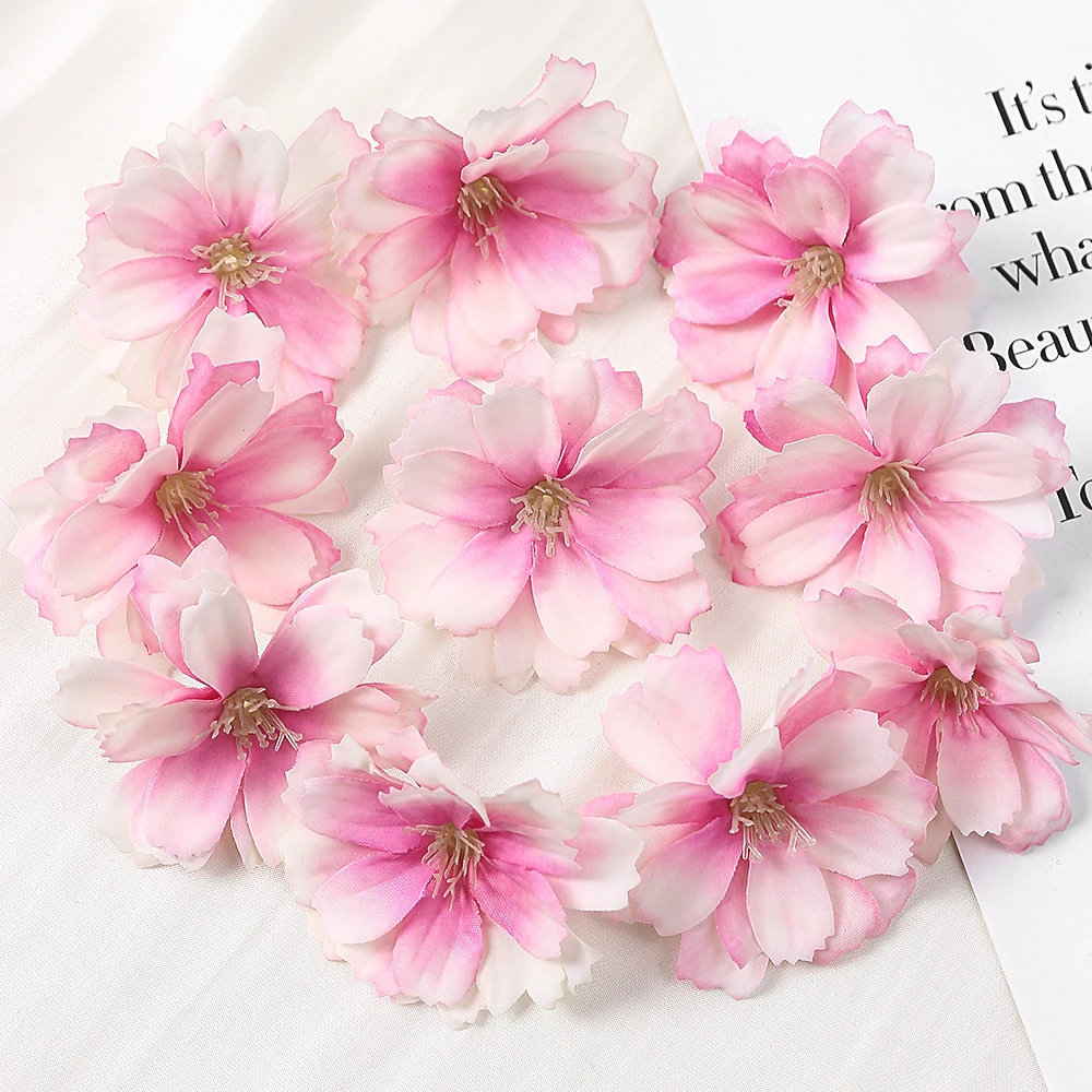 

30 Шт. Искусственных Цветков Сакуры, Шелковые, Для Декора Дома, Свадеб, Вечеринок, Украшения Автомобиля